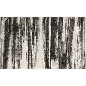 Полосатый ковер в стиле ретро Эрл Safavieh, серый, 77x122 см