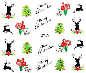 Водные наклейки для ногтей - № 29Вт, Raisin