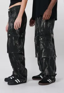 Универсальные широкие джинсы-карго Yourturn, Black