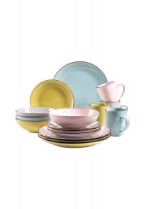 Комбинированный сервиз, rosa/ grün/ blau/ grau