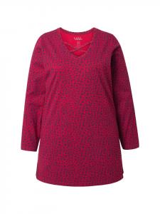 Длинная рубашка рубиново-красного цвета Ulla Popken