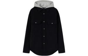 Куртка Monogram-print Hooded Overshirt Palm Angels, синий