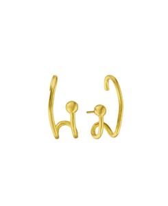 Серьги-гвоздики Одетта Ottoman Hands, Gold