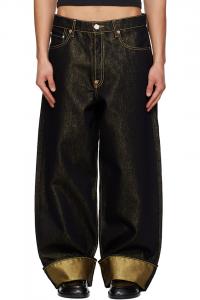 Kenzo Черные джинсы с подворотами и широким кроем