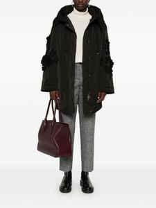 Ermanno Scervino бомбер с цветочной аппликацией, черный