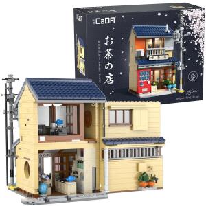 Строительные блоки CaDA Японский чайный магазин Здание японского чайного магазина 1200 элементов