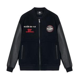 Palladium Куртка унисекс, свинцовая, черная, бейсбольный воротник, средней жесткости, другие