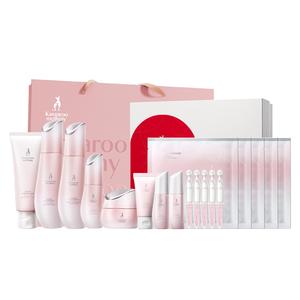 Набор для ухода за кожей, улучшающий ночную усталость, увлажняющий и осветляющий Kangaroo Mommy, [Best Seller]ening Cleanser+Toner+Lotion+Cream+Serum 5-Piece Set