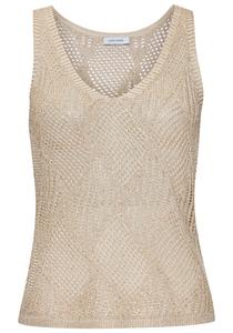 Вязаный топ LASCANA, бежевый