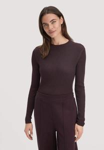 Джемпер Hessnatur FITTED, Schwarzbeere/Mottled Brown