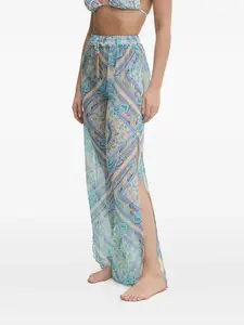 Брюки Resort с принтом пейсли Kurt Geiger London, синий