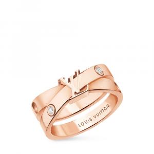 Кольцо Empreinte, розовое золото и бриллианты Louis Vuitton, розовый