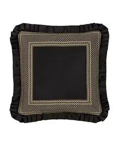 Декоративная подушка Брунелло, 20 x 20 дюймов J Queen New York, black