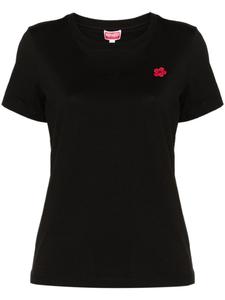 Kenzo футболка из хлопка с цветочным принтом Boke, черный