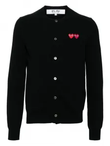 Кардиган с логотипом Comme Des Garçons Play, черный