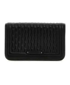 Мягкий кошелек на цепочке в стиле Amazon. Longchamp, черный