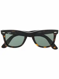 Солнцезащитные очки Wayfarer черепаховой расцветки Ray-Ban, коричневый