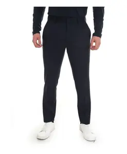 Легкие шерстяные классические брюки на пуговицах Hugo, синий