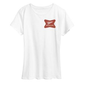 Женская футболка с логотипом Miller High Life Licensed Character, белый
