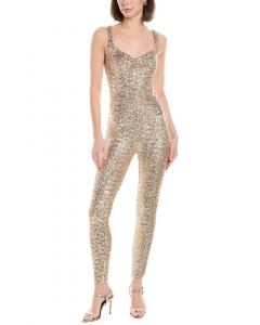 Элизабетта Франки Женский комбинезон с пайетками Elisabetta Franchi, металлик