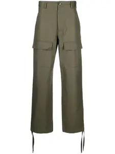 Прямые брюки карго Kenzo, зеленый