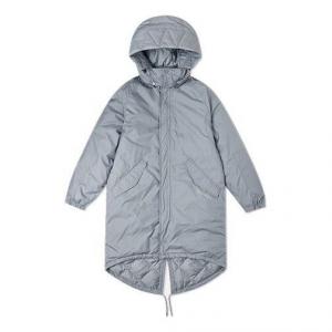 Куртка down long trench coat 'grey' Converse, серый