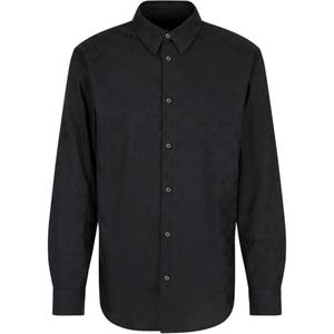 Рубашка с принтом по всей поверхности ARMANI EXCHANGE, черный