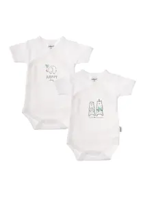 Лилипутовое боди "Happy Day", с практичной планкой на кнопках Liliput, белый