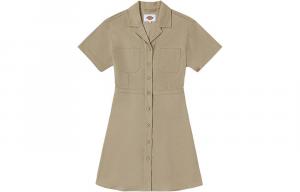 Dickies Женское платье с шортами и рукавами, цвет Beige