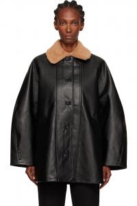 Авиатор миди из искусственной кожи Cordera, черный