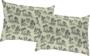 Декоративная подушка Адам "Старые добрые времена", сертификат GOTS - чехол без наполнителя, 1 шт Adam 40х40 см, темно-зеленый