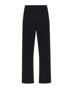 Хлопковые спортивные штаны Mm6 Maison Margiela, черный