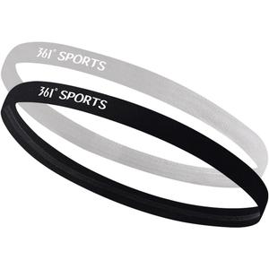 Повязка на голову 361°, черный+бежевый серый белый