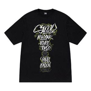Футболка x born x raised handstyles tee 'black' Stussy, черный