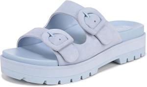 Женские сандалии Vionic Capitola на платформе- поддерживающие сандалии с ремешками, включающие ортопедическую стельку и амортизирующую подошву для поддержки свода стопы, средняя посадка, небесно-синий