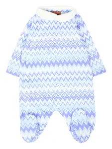 Комплект для новорожденного с узором зигзаг Missoni Kids, синий