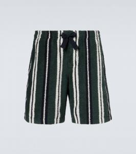 Шорты Trevone из хлопковой ткани с полосками Orlebar Brown, Tarragon Stripe