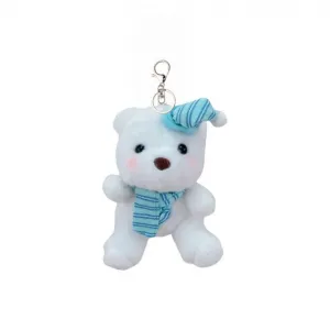 Плюшевый кулон в виде мишки с шарфом, высота 12 см MIC RABBIT