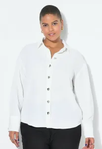 Блузка с пуговицами и надписью Studio Untold, Off White