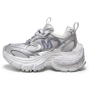 Кроссовки женские толстые низкие Mio, черный