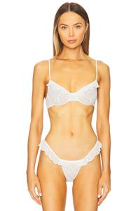 Бюстгальтер на косточках с рюшами Only Hearts, off white