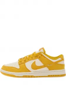 Кожаные кроссовки Dunk Low Nike, желтый
