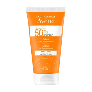 Крем Avène Solaire SPF 50+ 50 мл для сухой и чувствительной кожи Avene