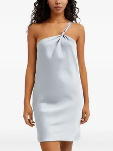 Мини-платье с открытой спиной Norma Kamali, серый