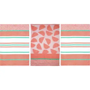 Полотенце stuco Летние фрукты: дыня жаккардовая ткань Stuco, Rot/bunt