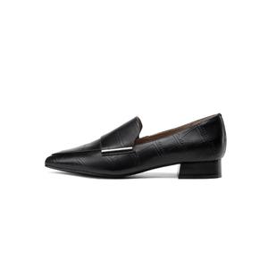 GOLDLION Лоферы женские, черные/бежевые