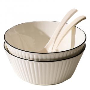 Парные серьги чаша KAWASIMAYA, 8-Inch Soup Bowl * 2+Large Soup Spoon * 2