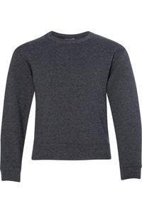 Толстовка с круглым вырезом JERZEES NuBlend Youth, цвет black heather