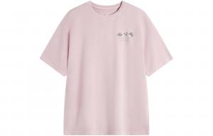 Мужские футболки с коротким рукавом из коллекции LiNing Sports Fashion, светло-розовый цвет