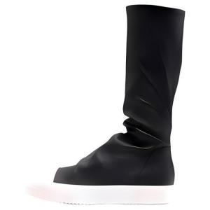 Кожаные кеды-чулки RICK OWENS, Black